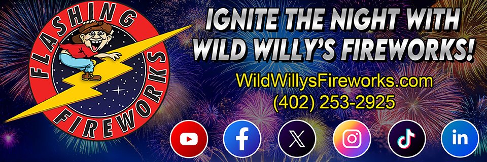 Wild Willy's Fireworks banner