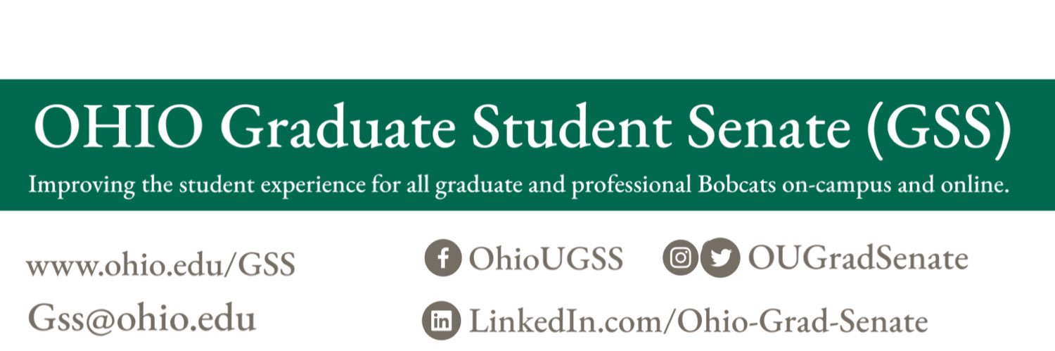 OHIO Graduate Student Senate(GSS) banner