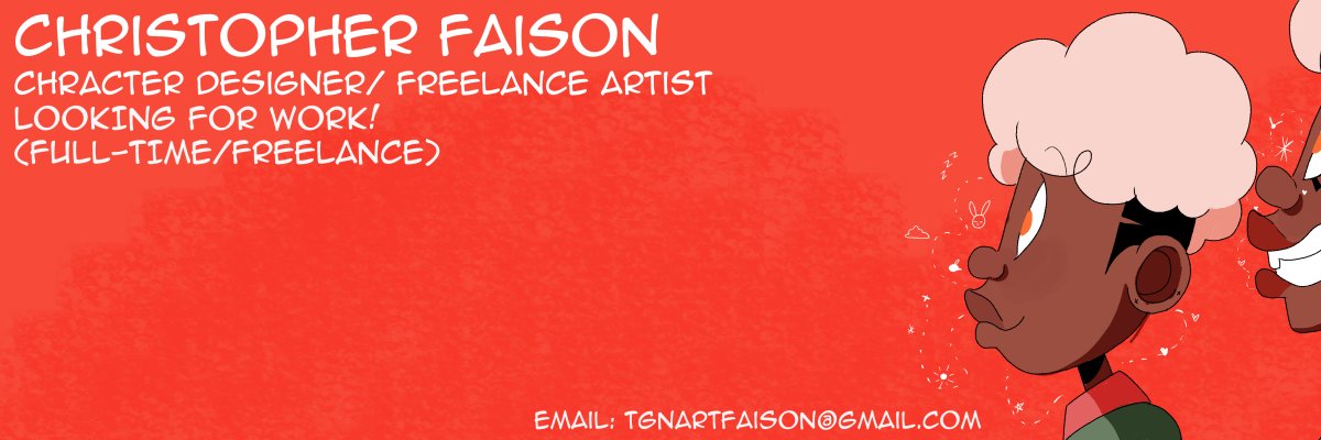 Chris Faison is looking for work! banner
