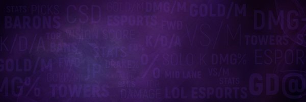 LoLEsports Stats Profile Banner