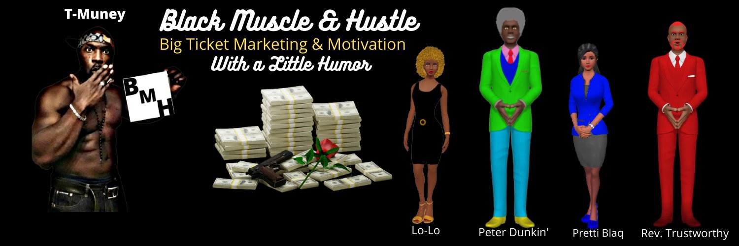 Black Muscle & Hustle banner
