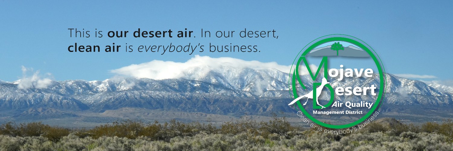 Mojave Desert #AirQuality Management District banner