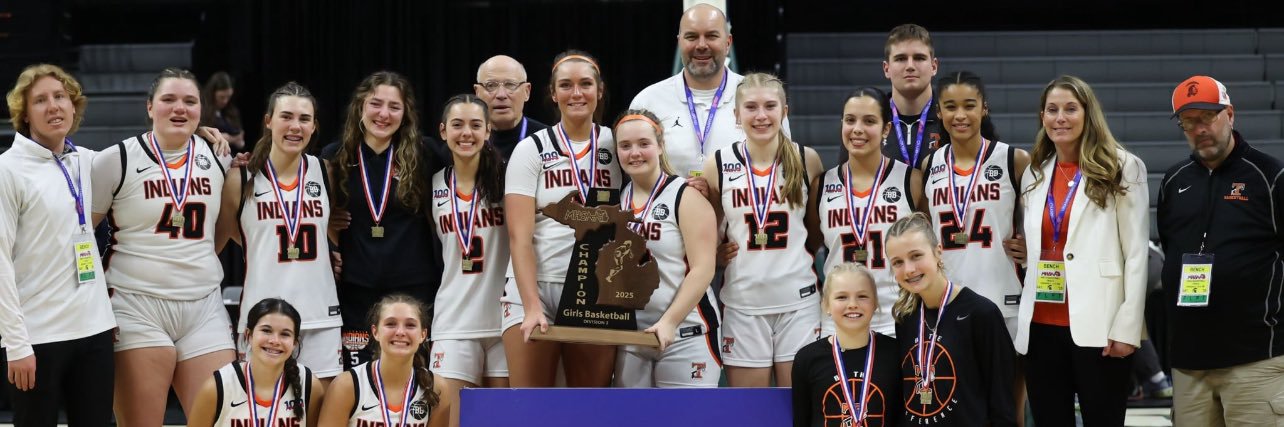 Tecumseh Girls Bball's banner