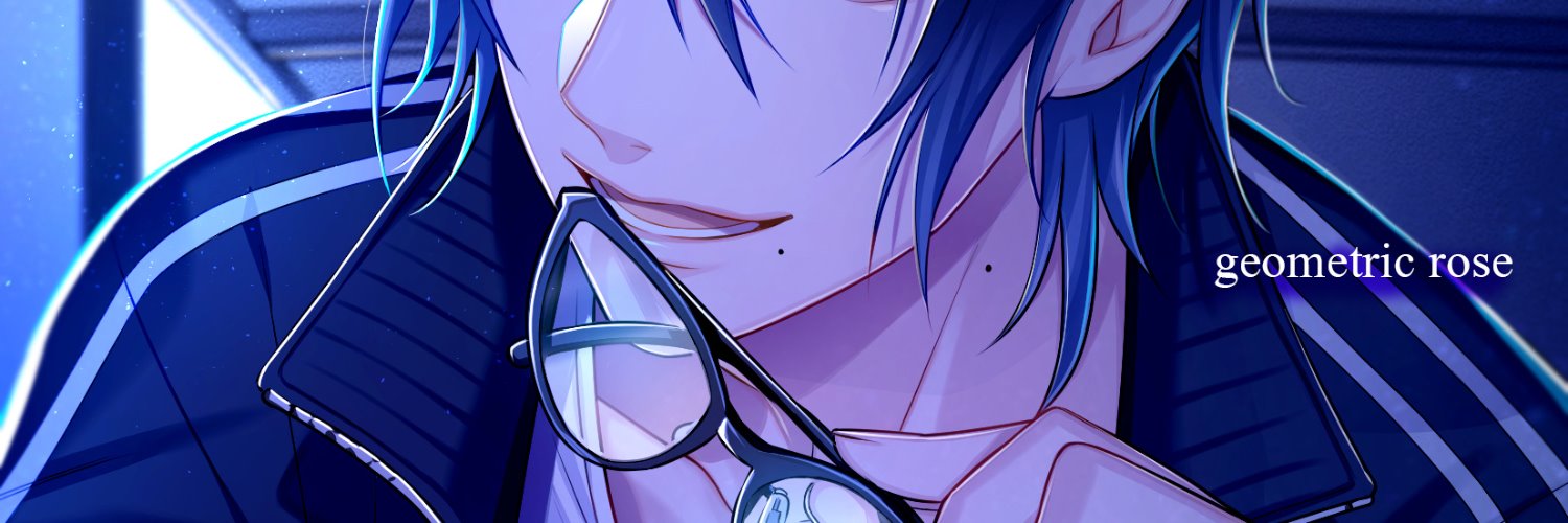 geometric rose banner