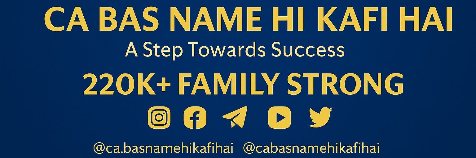 CA BAS NAME HI KAFI HAI banner