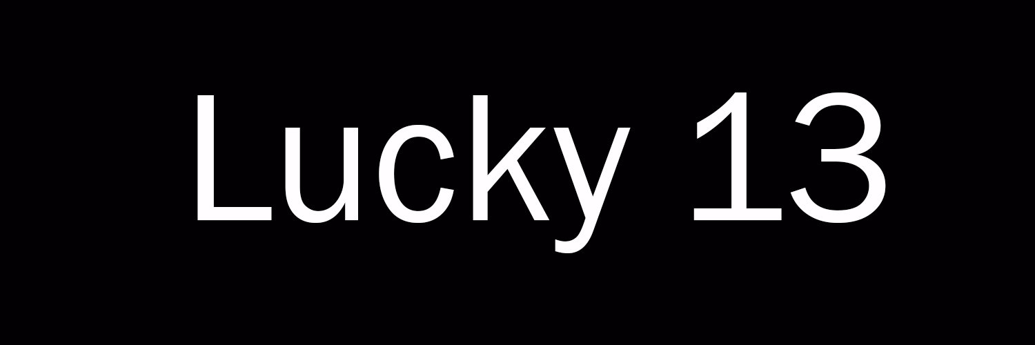 Lucky13UK's profile banner image