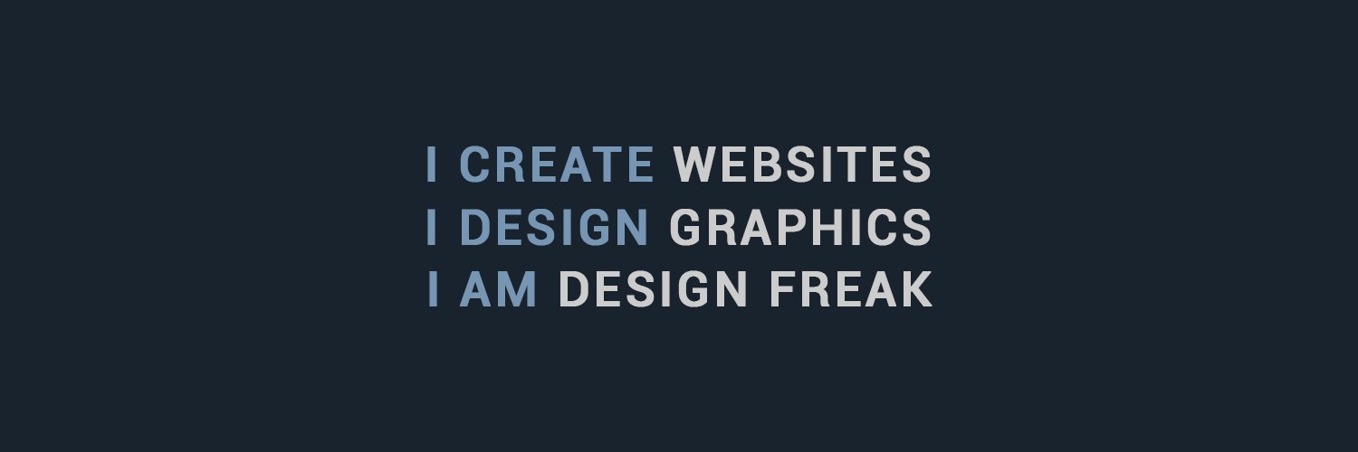 designfreakme's profile banner image