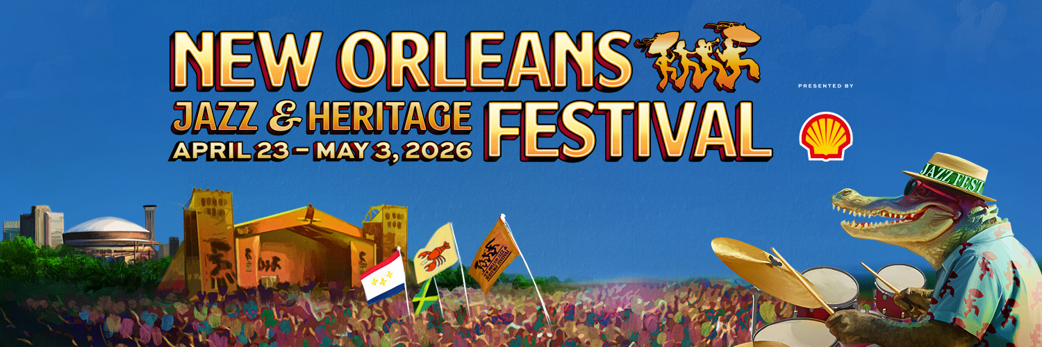 New Orleans JazzFest banner
