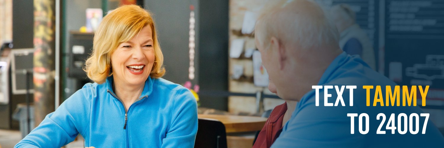 Tammy Baldwin's banner