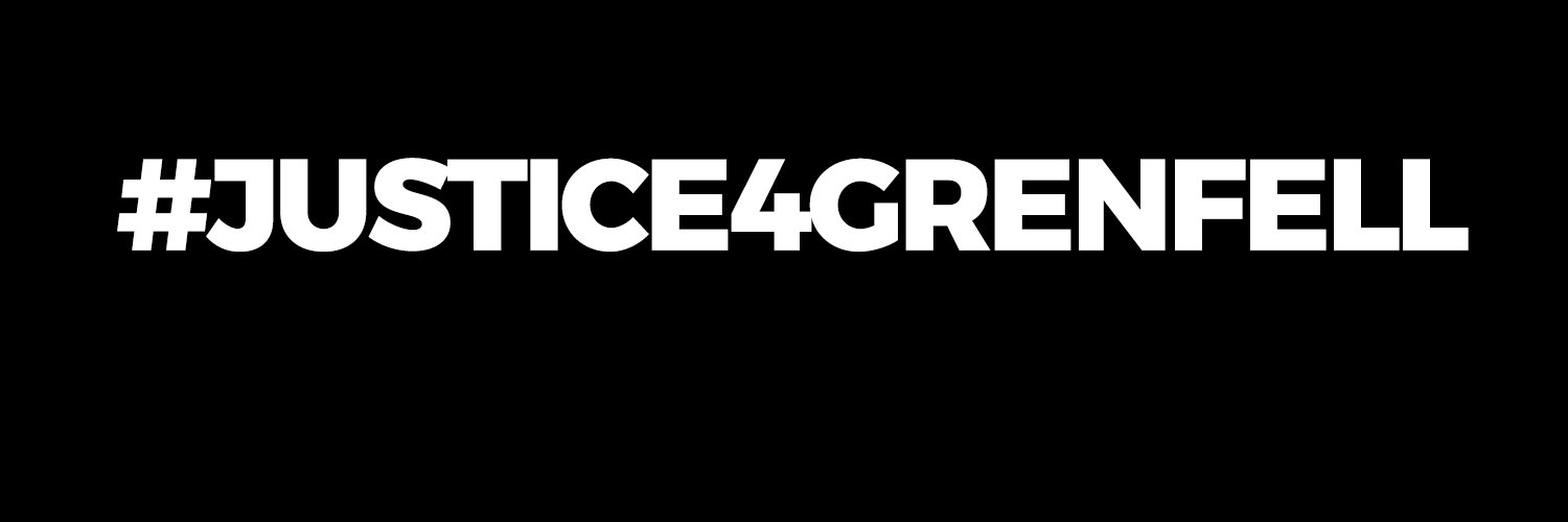 #JusticeForGrenfell banner
