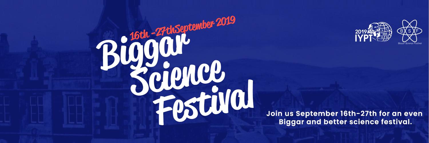 Biggar Science Fest banner