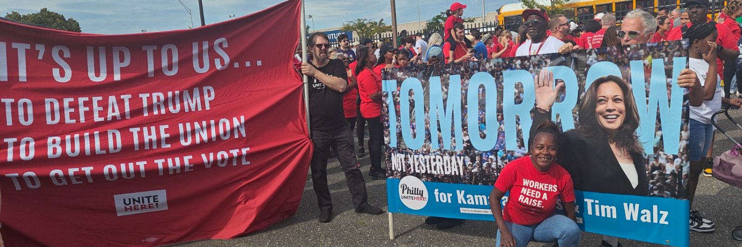 UNITE HERE Philly's banner