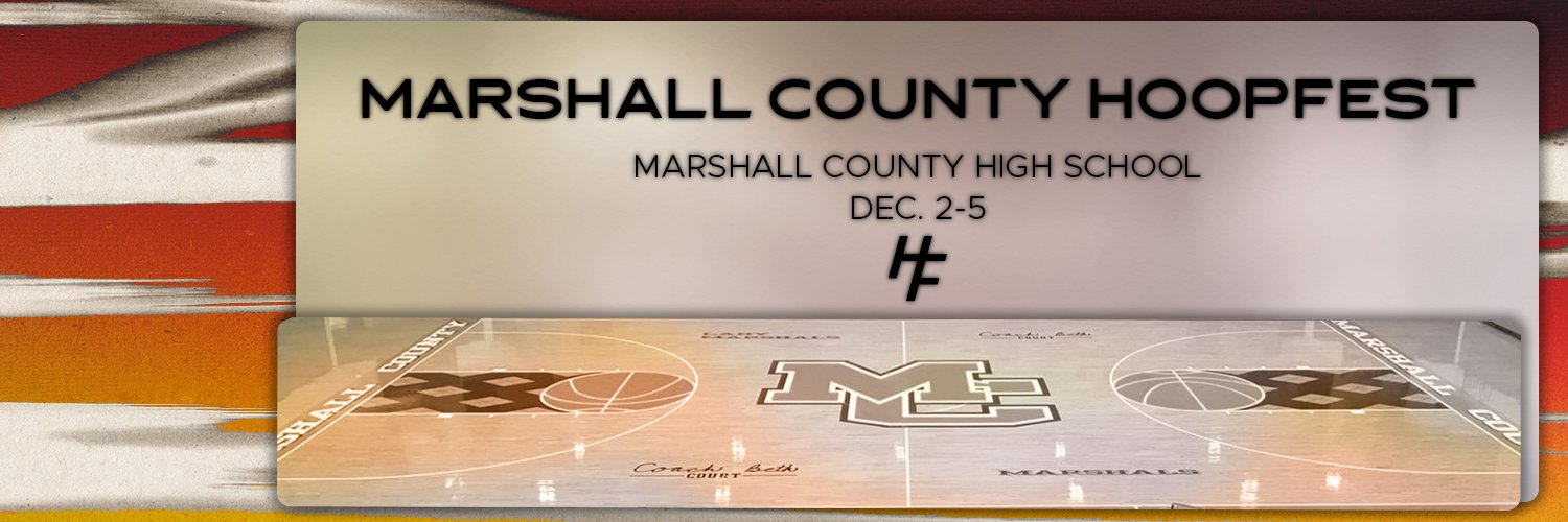 Marshall County Hoopfest banner