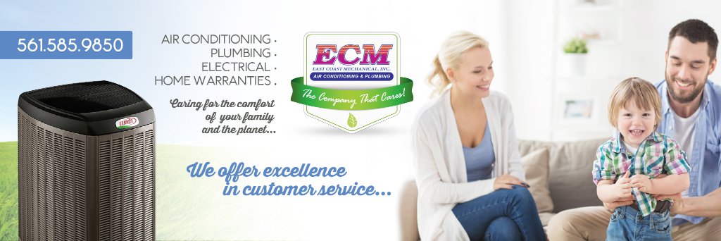 ECM Air Conditioning (East Coast Mechanical) banner