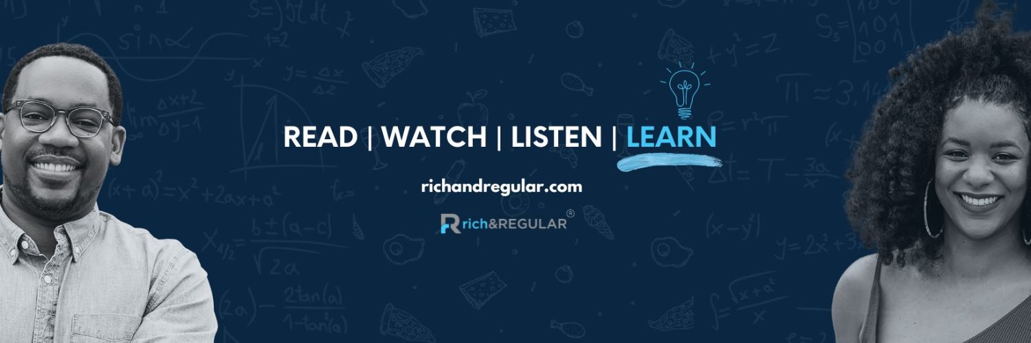 rich & REGULAR banner