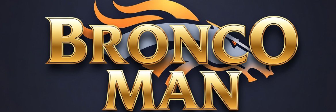 Bronco Man banner