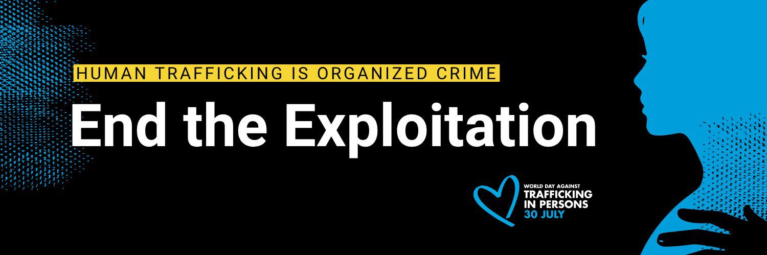 UN Human Trafficking & Migrant Smuggling's banner