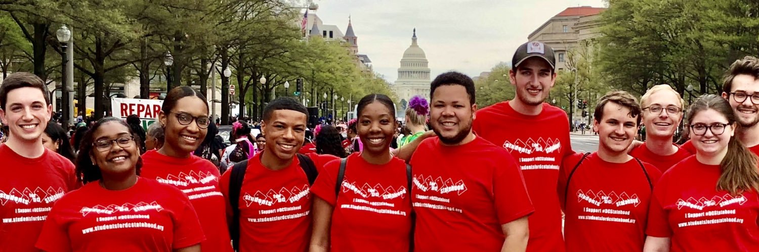 Students for D.C. Statehood banner