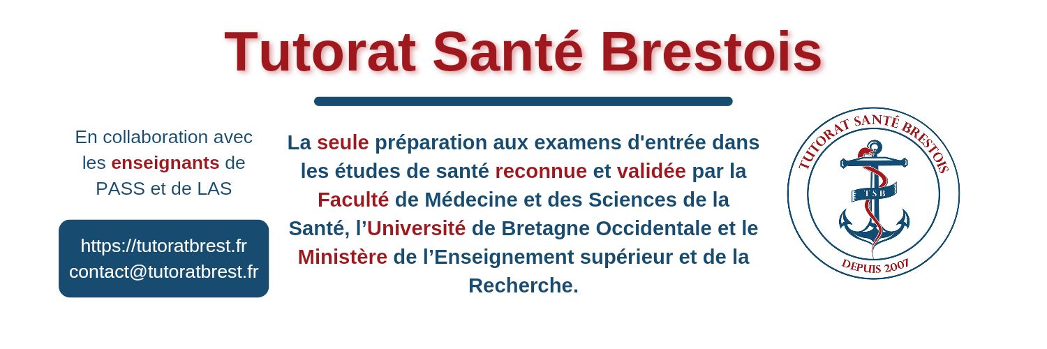 Tutorat Santé Brestois banner