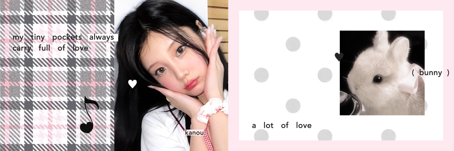 ˖ ꜝ❤︎ kanou 𑣲 ⏦ﾟ📌 lagi optip! 🐇 banner
