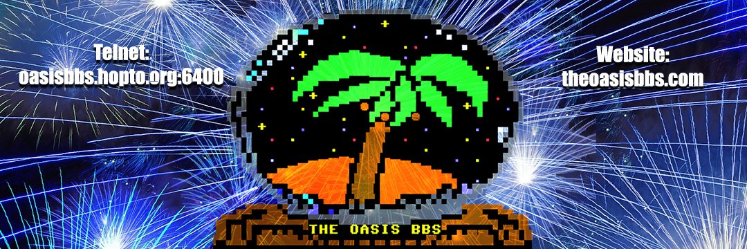 The Oasis BBS's banner
