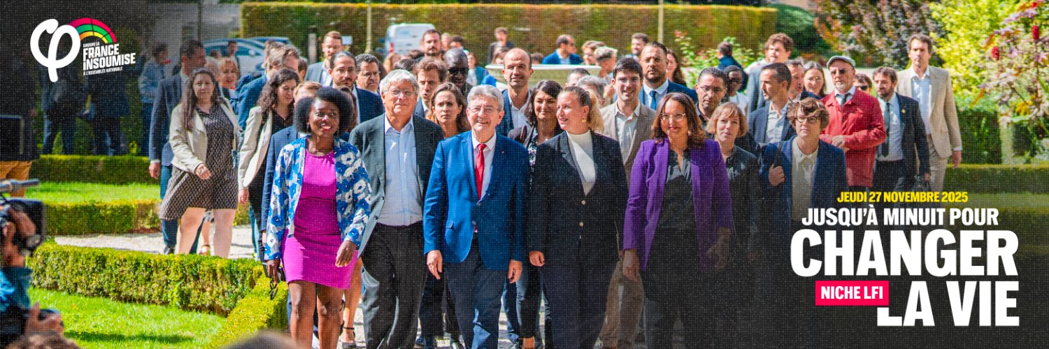 La France Insoumise à l'Assemblée nationale banner