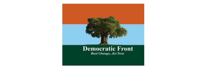 Democratic Front (DF)'s banner