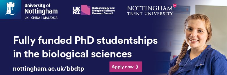 Nottingham BBSRC DTP's banner