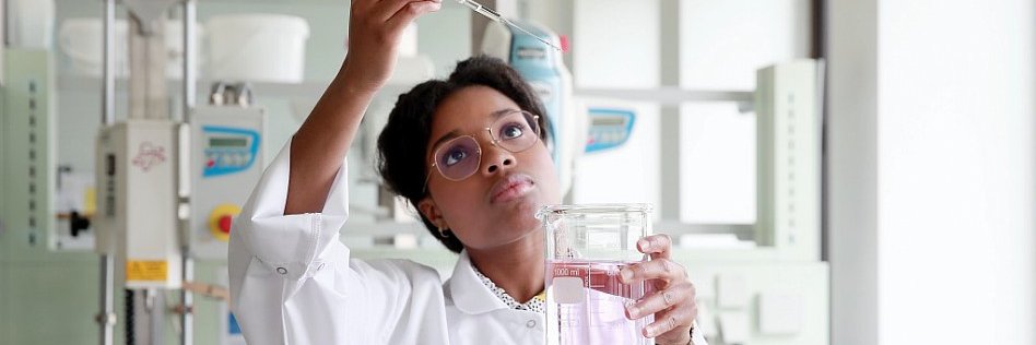 For Women in Science's banner