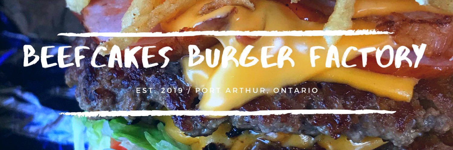 Beefcake’s Burger Factory banner