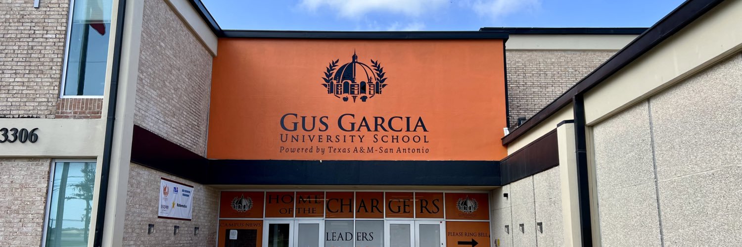 Gus Garcia University School banner