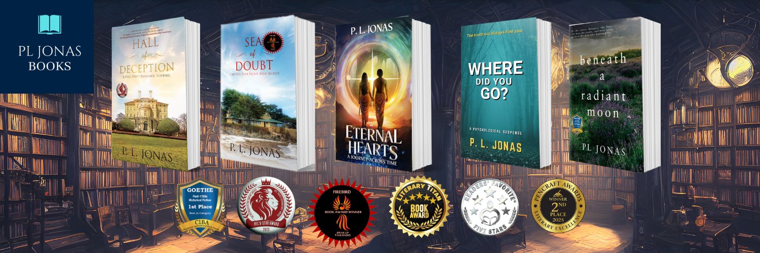 P L Jonas Author banner