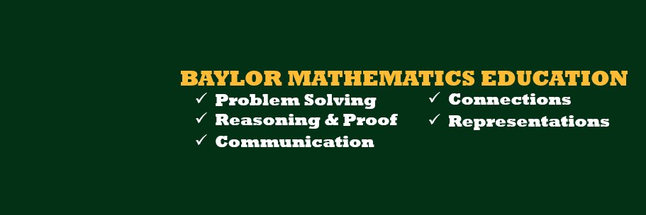 BU Math Education banner