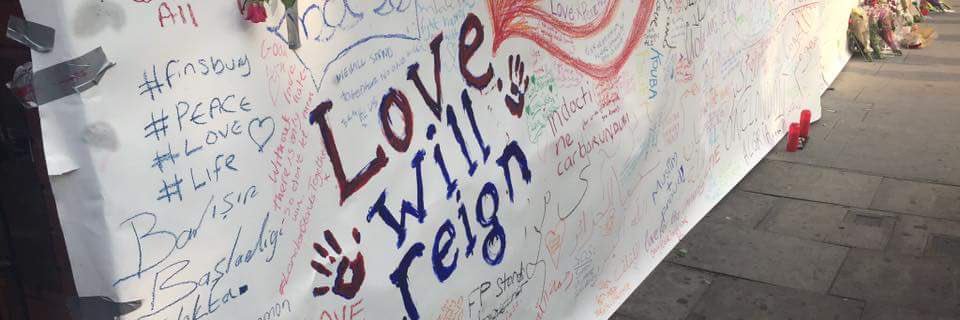 Finsbury Park Mosque banner