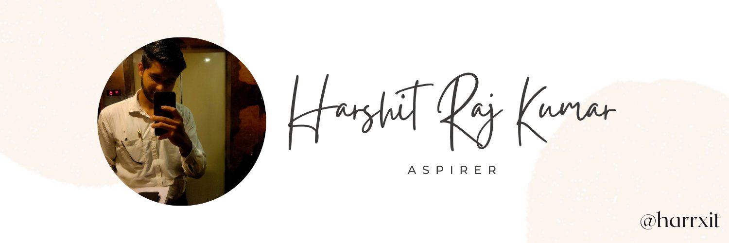 Harshit Raj Kumar banner