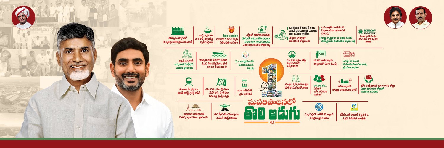 Lokesh Nara's banner