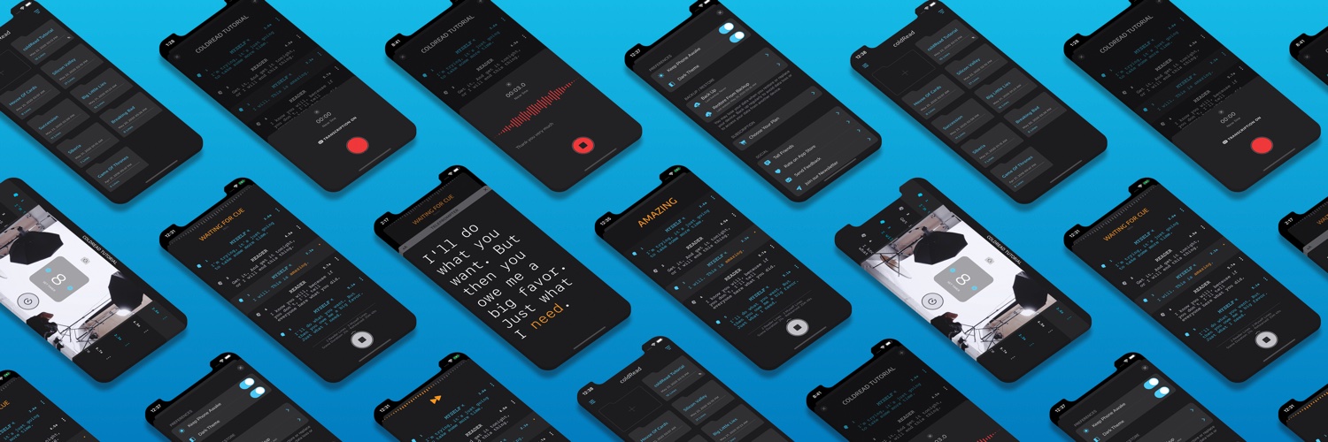 coldRead - the app for actors banner