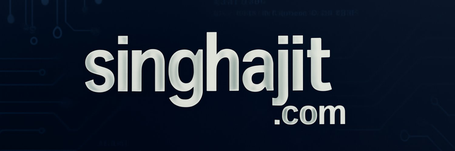 Ajit | Dev | singhajit.com banner