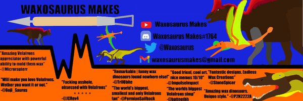 Waxosaurus (now with a shop) Profile Banner