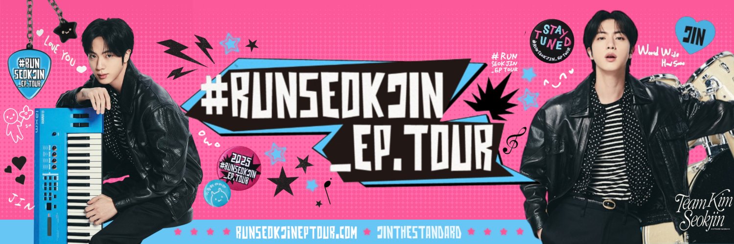 Jin Tour 🩵ྀི🩷ྀི💛ྀི˖'s banner