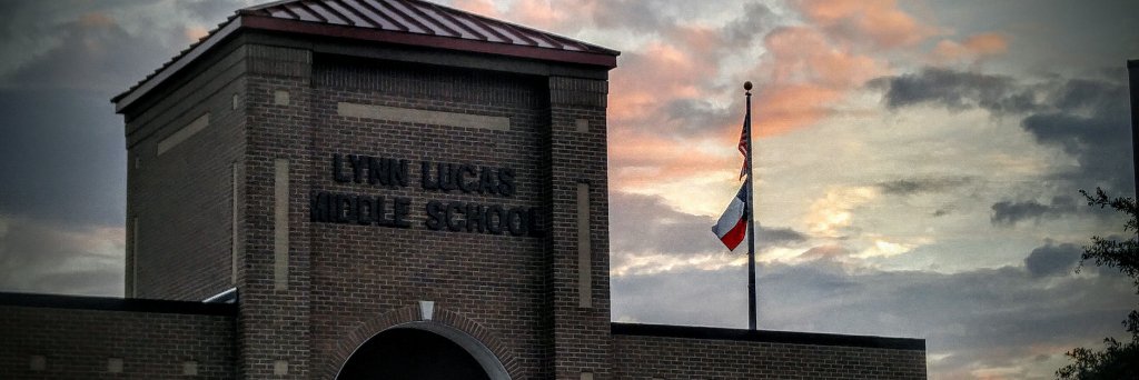 Lucas Middle School banner