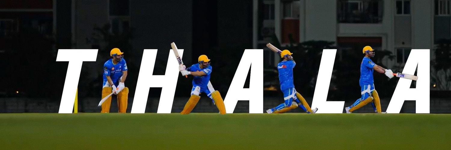 MS Dhoni Fan banner