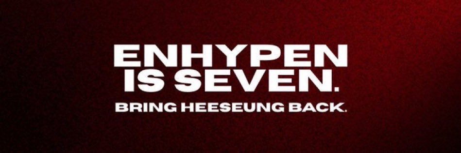 Enhypen IS SEVEN banner