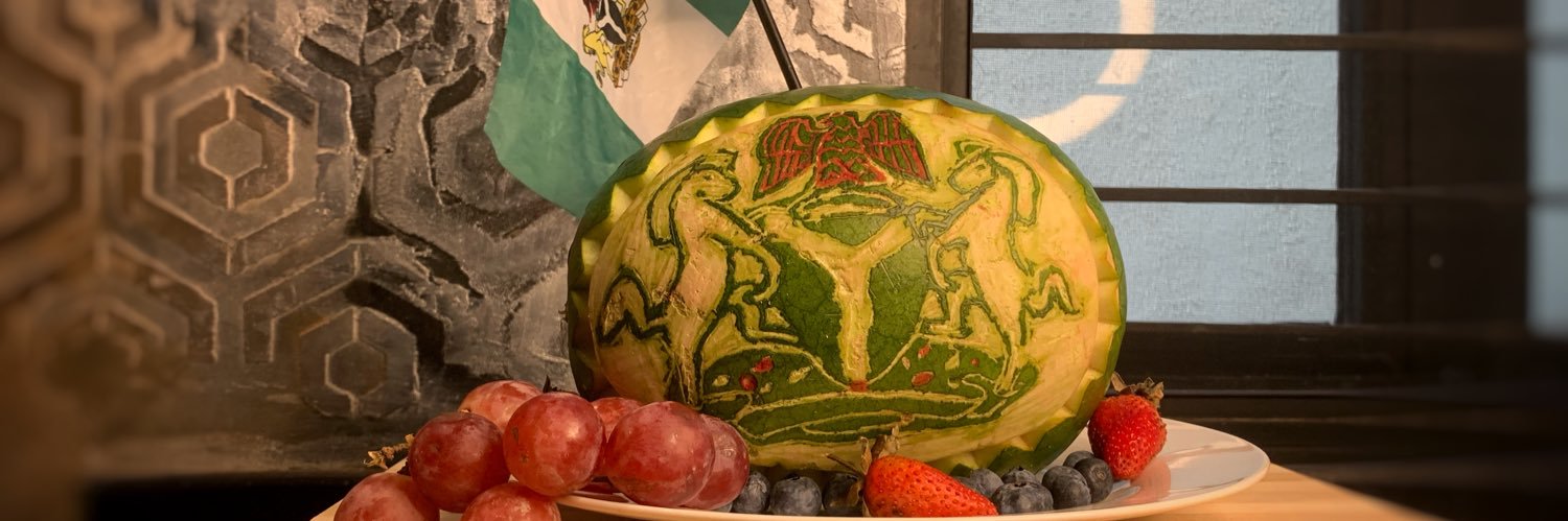 Fruit carving artist banner