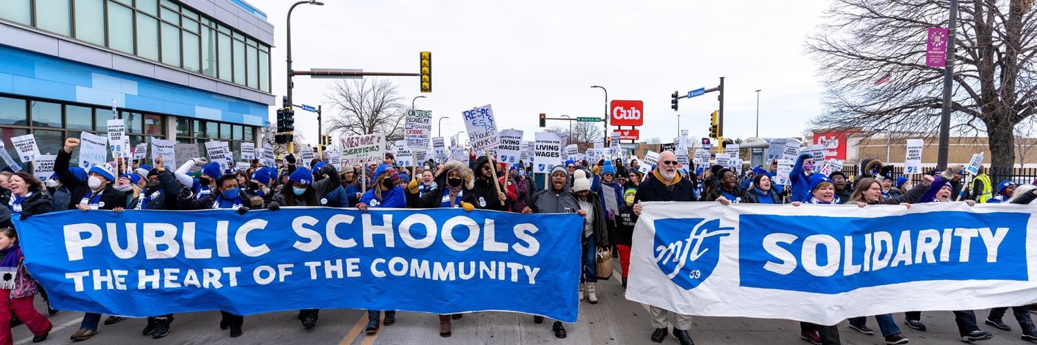 MFE59 – Minneapolis Federation of Educators's banner