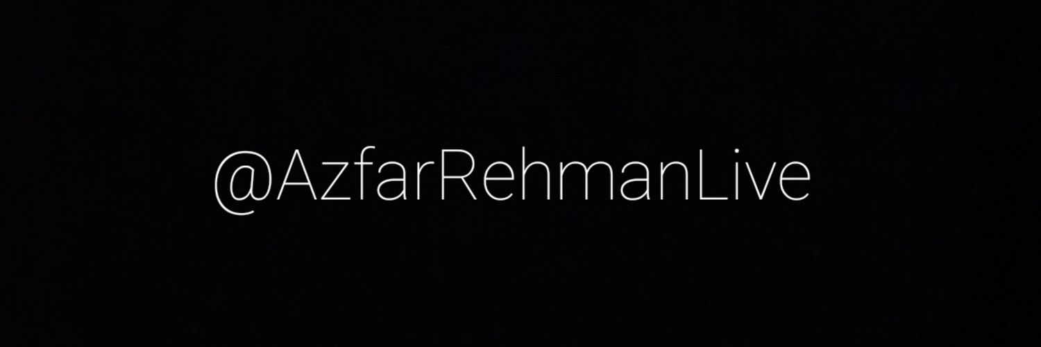 AzfarRehmanLive's profile banner image