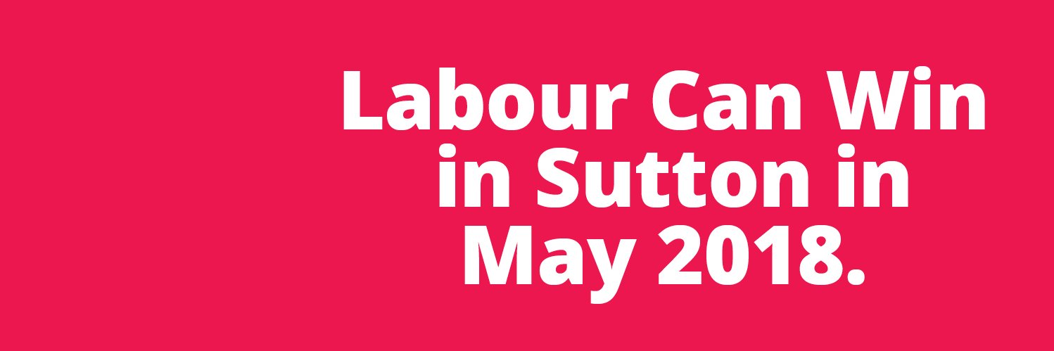Sutton West Labour banner