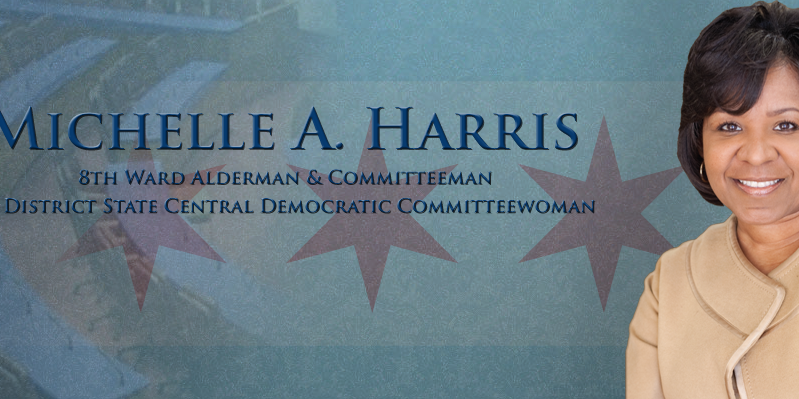 Ald. Michelle Harris banner