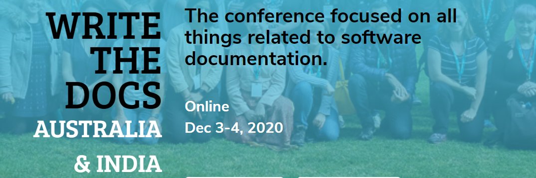 Write the Docs AUS banner