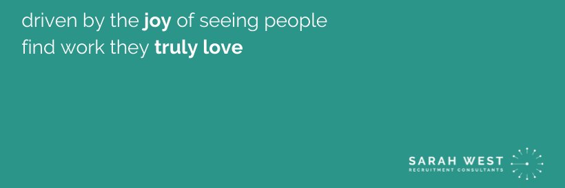 Sarah West Recruitment banner